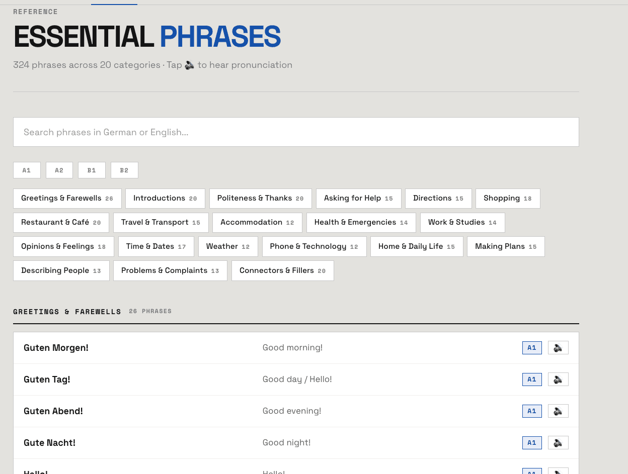 Essential Phrases