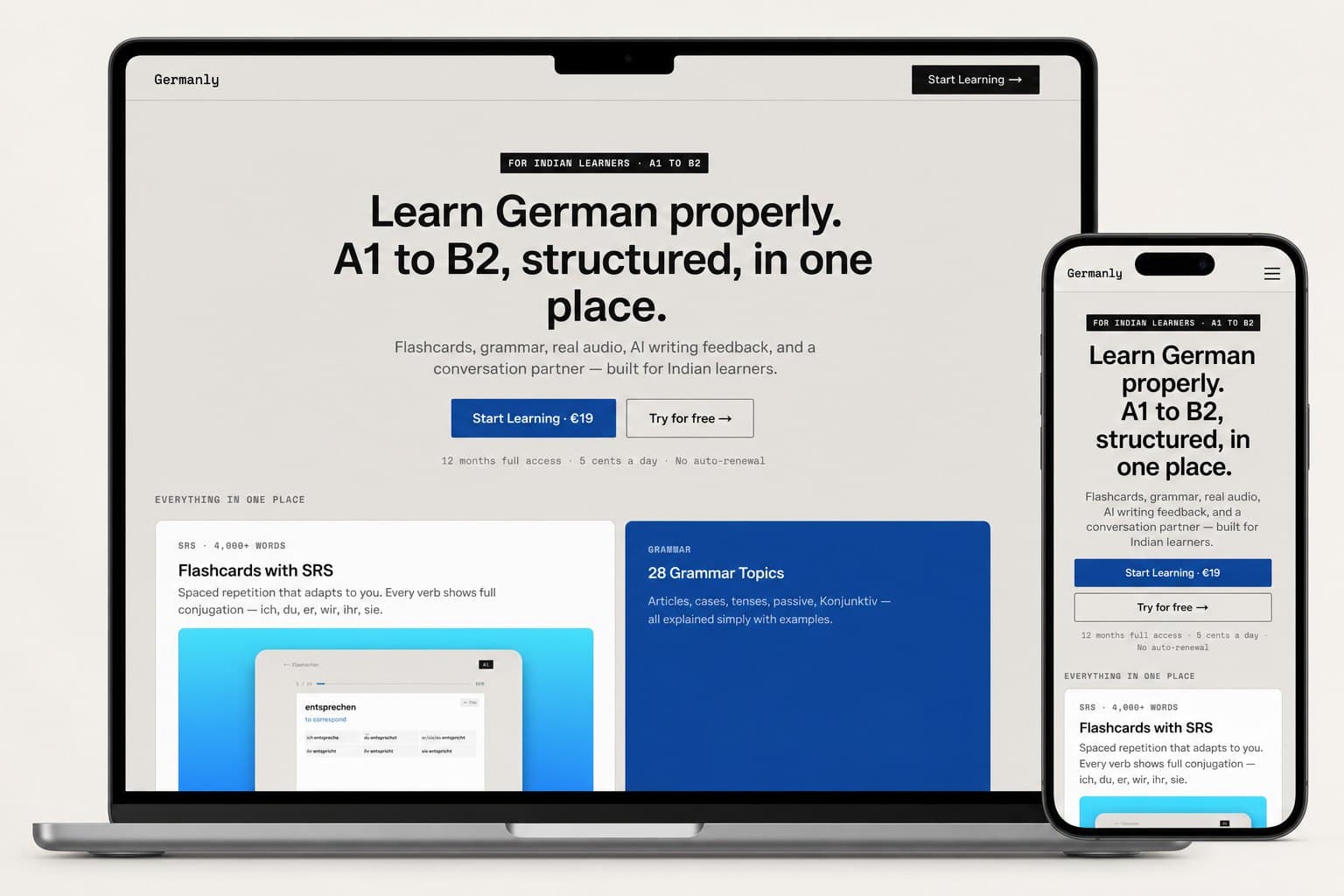 Starting German from zero: a realistic 30-day plan