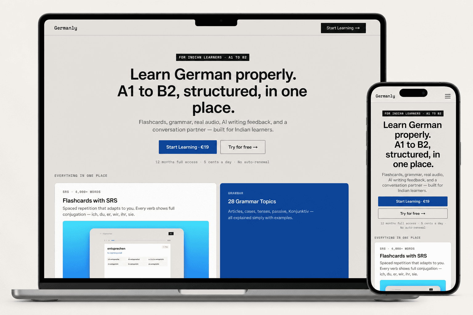 Starting German from zero: a realistic 30-day plan