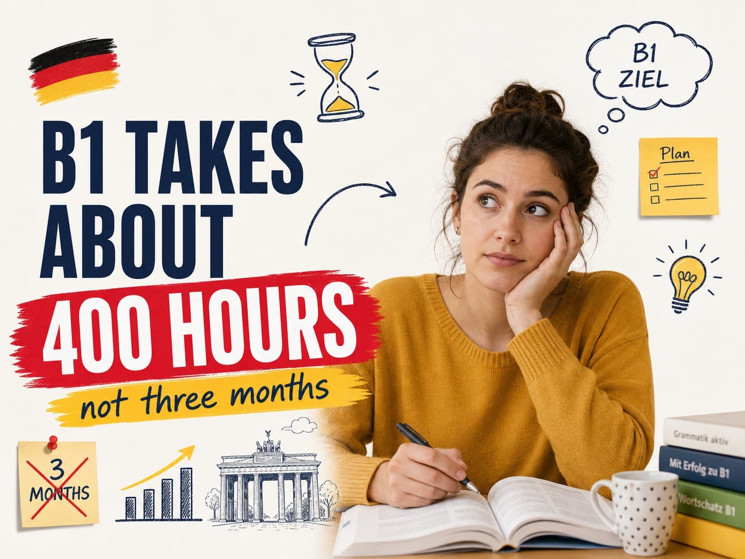 B1 German Takes About 400 Hours, Not Six Weeks. Here Is the Real Math