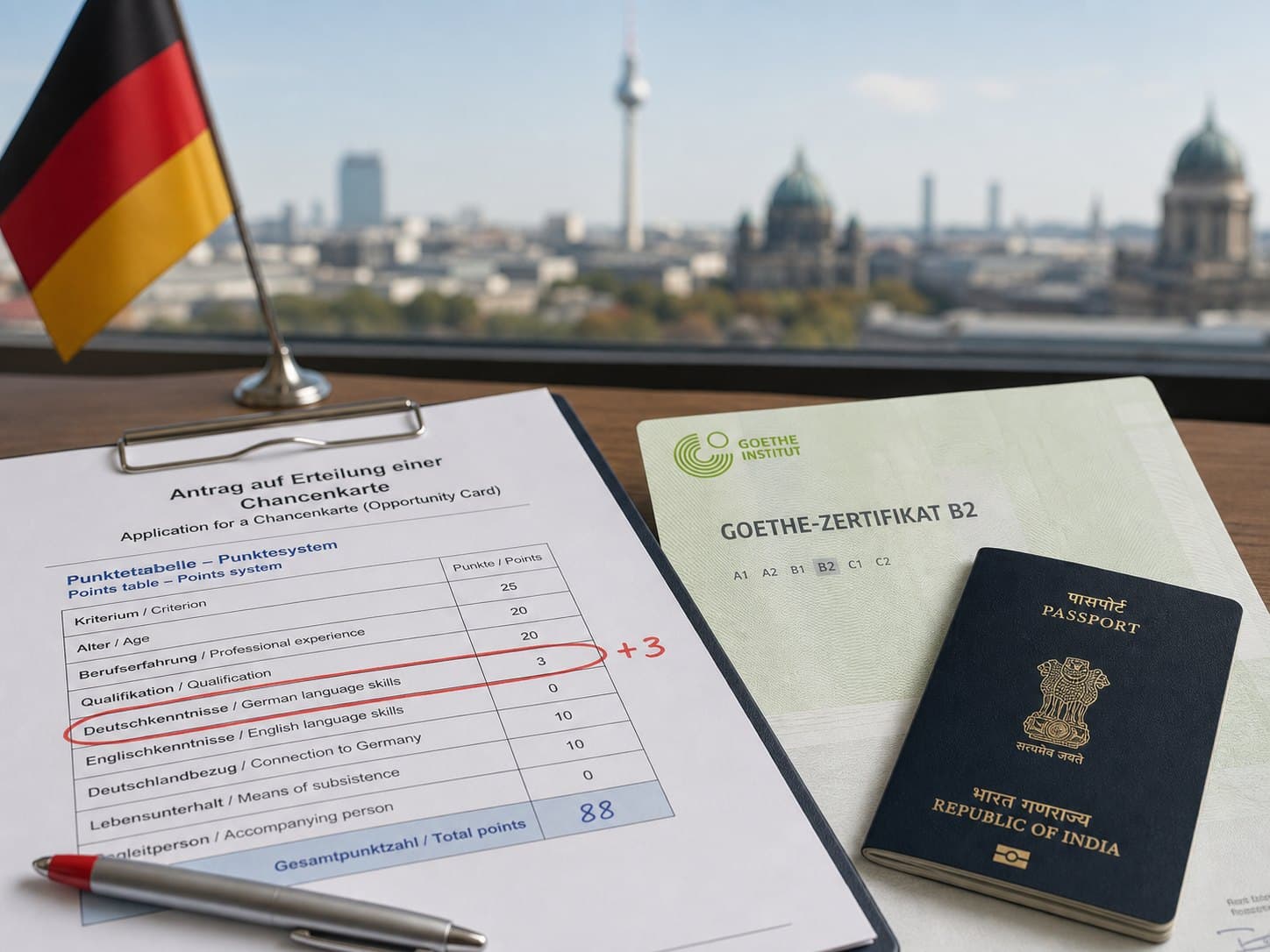 Your German Level Is Worth More Chancenkarte Points Than Most Applicants Realize
